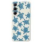 For iPhone 13 Pro Max D Series Minimalist TPU Creative Painted Phone Case(White A1047) - 1