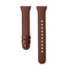 20mm xDfind Double Ring Single Rivet Genuine Leather Watch Band(Dark Brown) - 3