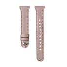 20mm xDfind Double Ring Single Rivet Genuine Leather Watch Band(Pink) - 3