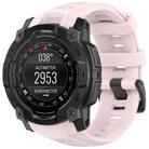For Garmin Instinct 3 AMOLED 45mm / Solar 45mm xDfind Quick-release Silicone Watch Band(Light Pink) - 1