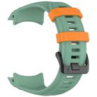 For Garmin Instinct 3 AMOLED 45mm / Solar 45mm xDfind Quick-release Silicone Watch Band(Rainforest Green + Orange) - 2