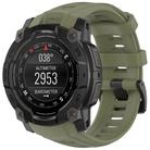 For Garmin Instinct 3 AMOLED 50mm / Solar 50mm xDfind Quick-release Silicone Watch Band(Jungle Green) - 1