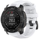For Garmin Instinct 3 AMOLED 50mm / Solar 50mm xDfind Quick-release Silicone Watch Band(White) - 1