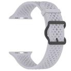 For Apple Watch 42 / 44 / 45 / 46 / 49mm xDfind Breathable Silicone Watch Band(Grey) - 2