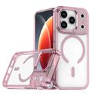 For iPhone 17 Pro MagSafe Magnetic Clear Phone Case(Pink) - 1
