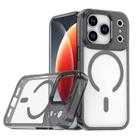 For iPhone 17 Pro MagSafe Magnetic Clear Phone Case(Black) - 1