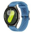For Samsung Galaxy Watch 7 / 6 / 5 / FE xDfind Breathable Silicone Watch Band(Blue) - 1