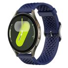 For Samsung Galaxy Watch 7 / 6 / 5 / FE xDfind Breathable Silicone Watch Band(Midnight Blue) - 1