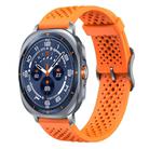 For Samsung Galaxy Watch Ultra / Ultra 2025 xDfind Breathable Silicone Watch Band(Orange) - 1