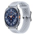 For Samsung Galaxy Watch Ultra / Ultra 2025 xDfind Breathable Silicone Watch Band(Grey) - 1