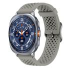 For Samsung Galaxy Watch Ultra / Ultra 2025 xDfind Breathable Silicone Watch Band(Titanium Grey) - 1