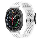 For Samsung Galaxy Watch8 / 8 Classic xDfind Breathable Silicone Watch Band(White) - 1