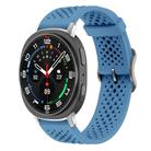 For Samsung Galaxy Watch8 / 8 Classic xDfind Breathable Silicone Watch Band(Blue) - 1