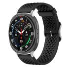 For Samsung Galaxy Watch8 / 8 Classic xDfind Breathable Silicone Watch Band(Black) - 1