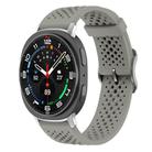 For Samsung Galaxy Watch8 / 8 Classic xDfind Breathable Silicone Watch Band(Titanium Grey) - 1