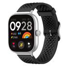 For Xiaomi Band 9 Pro/8 Pro/Redmi Watch 5/4 xDfind Breathable Silicone Watch Band(Black) - 1