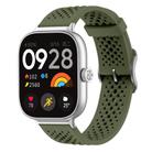 For Xiaomi Band 9 Pro/8 Pro/Redmi Watch 5/4 xDfind Breathable Silicone Watch Band(Army Green) - 1