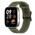For Redmi Watch 3 xDfind Breathable Silicone Watch Band(Army Green) - 1