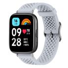 For Redmi Watch 3 Active / Watch 3 Lite xDfind Breathable Silicone Watch Band(Grey) - 1