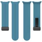 For Samsung Galaxy Watch8 / 8 Classic xDfind  Flat Head Groove Folding Black Buckle Silicone Watch Band(Rock Blue) - 3