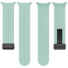 For Samsung Galaxy Watch8 / 8 Classic xDfind  Flat Head Groove Folding Black Buckle Silicone Watch Band(Emerald Green) - 3