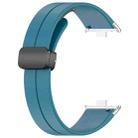 For Xiaomi Band 9 Pro/8 Pro/Redmi Watch 5/4 xDfind  Flat Head Groove Folding Black Buckle Silicone Watch Band(Rock Blue) - 2
