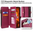 For Samsung Galaxy A05 4G Zipper Wallet Side Buckle Crossbody Lanyard Leather Phone Case(Red) - 3