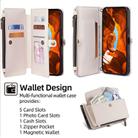 For Samsung Galaxy A05 4G Zipper Wallet Side Buckle Crossbody Lanyard Leather Phone Case(White) - 2