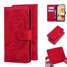 For LG K41S / K51S Tiger Embossing Pattern Horizontal Flip Leather Case with Holder & Card Slots & Wallet(Red) - 1