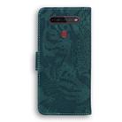 For LG K41S / K51S Tiger Embossing Pattern Horizontal Flip Leather Case with Holder & Card Slots & Wallet(Green) - 3