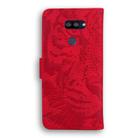 For LG K40S Tiger Embossing Pattern Horizontal Flip Leather Case with Holder & Card Slots & Wallet(Red) - 3