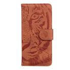 For LG K40S Tiger Embossing Pattern Horizontal Flip Leather Case with Holder & Card Slots & Wallet(Brown) - 1