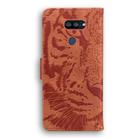 For LG K40S Tiger Embossing Pattern Horizontal Flip Leather Case with Holder & Card Slots & Wallet(Brown) - 2