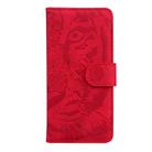 For LG K50 / Q60 Tiger Embossing Pattern Horizontal Flip Leather Case with Holder & Card Slots & Wallet(Red) - 2