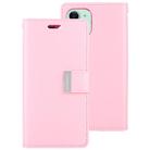 For iPhone 12 mini GOOSPERY RICH DIARY Crazy Horse Texture Horizontal Flip Leather Case with Holder & Card Slots & Wallet(Pink) - 1