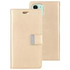 For iPhone 12 mini GOOSPERY RICH DIARY Crazy Horse Texture Horizontal Flip Leather Case with Holder & Card Slots & Wallet(Gold) - 1