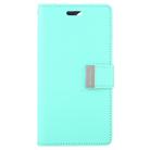 For iPhone 12 mini GOOSPERY RICH DIARY Crazy Horse Texture Horizontal Flip Leather Case with Holder & Card Slots & Wallet(Mint Green) - 1