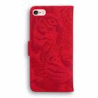 For iPhone 6s / 6 Tiger Embossing Pattern Horizontal Flip Leather Case with Holder & Card Slots & Wallet(Red) - 3