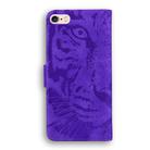 For iPhone 6s / 6 Tiger Embossing Pattern Horizontal Flip Leather Case with Holder & Card Slots & Wallet(Purple) - 3