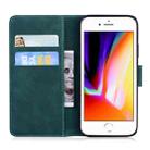 For iPhone 8 Plus / 7 Plus Tiger Embossing Pattern Horizontal Flip Leather Case with Holder & Card Slots & Wallet(Green) - 3