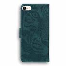 For iPhone SE 2022 / SE 2020 / 8 / 7 Tiger Embossing Pattern Horizontal Flip Leather Case with Holder & Card Slots & Wallet(Green) - 3