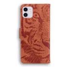 For iPhone 11 Tiger Embossing Pattern Horizontal Flip Leather Case with Holder & Card Slots & Wallet(Brown) - 3