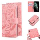 For iPhone 11 Pro Tiger Embossing Pattern Horizontal Flip Leather Case with Holder & Card Slots & Wallet(Pink) - 1