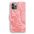 For iPhone 11 Pro Tiger Embossing Pattern Horizontal Flip Leather Case with Holder & Card Slots & Wallet(Pink) - 3