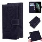 For iPhone 11 Pro Max Tiger Embossing Pattern Horizontal Flip Leather Case with Holder & Card Slots & Wallet(Black) - 1