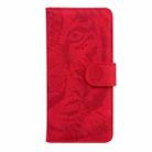 For iPhone 11 Pro Max Tiger Embossing Pattern Horizontal Flip Leather Case with Holder & Card Slots & Wallet(Red) - 2