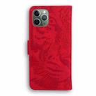For iPhone 11 Pro Max Tiger Embossing Pattern Horizontal Flip Leather Case with Holder & Card Slots & Wallet(Red) - 3