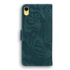 For iPhone XR Tiger Embossing Pattern Horizontal Flip Leather Case with Holder & Card Slots & Wallet(Green) - 3