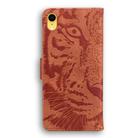 For iPhone XR Tiger Embossing Pattern Horizontal Flip Leather Case with Holder & Card Slots & Wallet(Brown) - 3