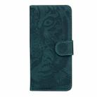 For iPhone 12 mini Tiger Embossing Pattern Horizontal Flip Leather Case with Holder & Card Slots & Wallet(Green) - 2